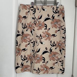 Ann Taylor Floral Pencil Skirt
